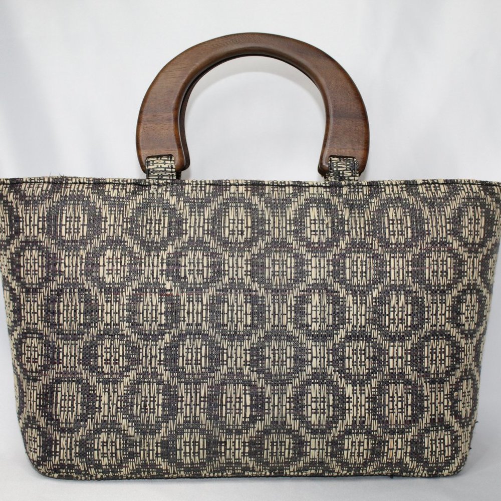 Women's Unique Raffia Tote Handbag Purse